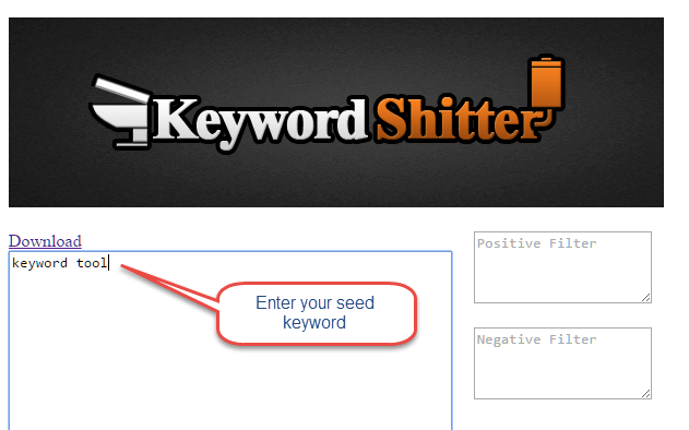 keyword shitter search